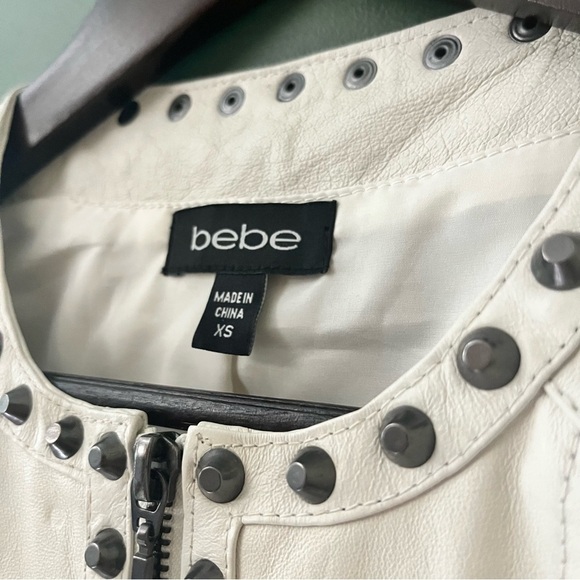Bebe Genuine Leather Studded Dress - XS - Picture 3 of 10